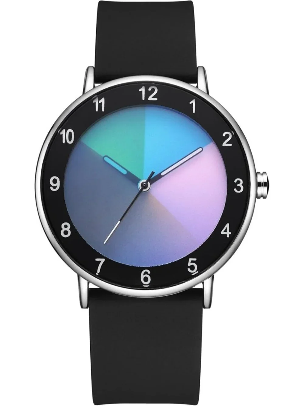 Unisex Black Analog Quartz Creative Original Design Unique Casual Wrist Watch